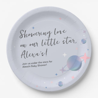 Personalised Planet and Star Paper Plates