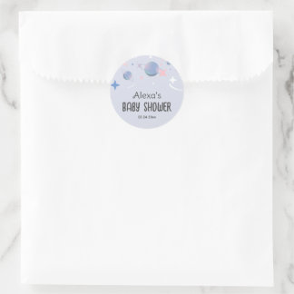 personalised planet and star Round Sticker