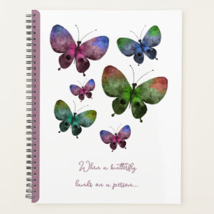 Personalised planner - butterflies.