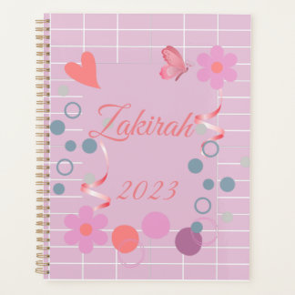 Personalised Planner Custom Name pink planner