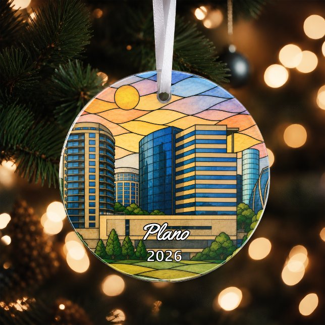Personalised Plano Acrylic Ornament, Custom Texas Ornament (Creator Uploaded)