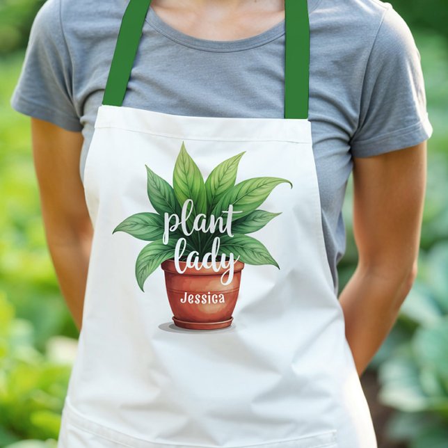 Personalised Plant Lady Gardening Apron (Creator Uploaded)