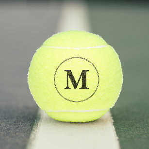 Personalised Player Coach Team Monogrammed Initial Tennis Balls
