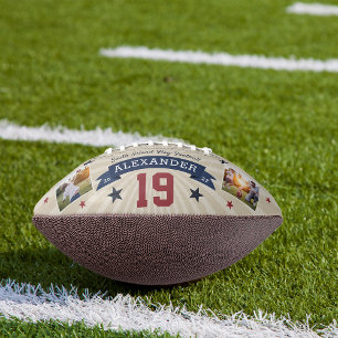 Personalised Player Photo & Number Keepsake Football