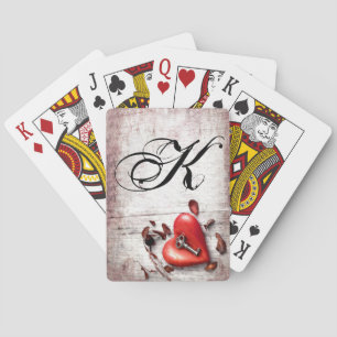 Personalised Playing Cards Country Wood Key to my