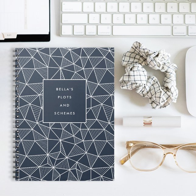 Personalised Plots & Schemes Geometric Pattern Notebook (Creator Uploaded)