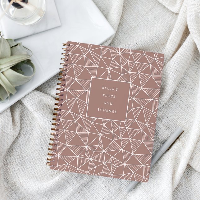 Personalised Plots & Schemes Geometric Pattern Notebook (Creator Uploaded)