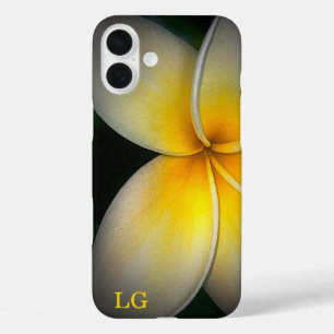 Personalised Plumeria Flower Apple iPhone Case