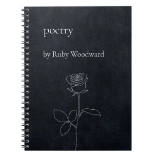 Personalised poetry notebook