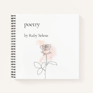 Personalised poetry notebook