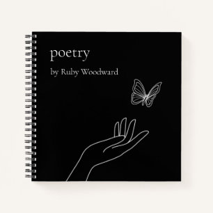 Personalised poetry notebook