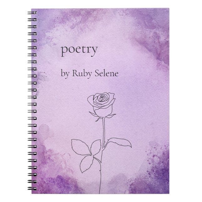 Personalised poetry notebook (Front)
