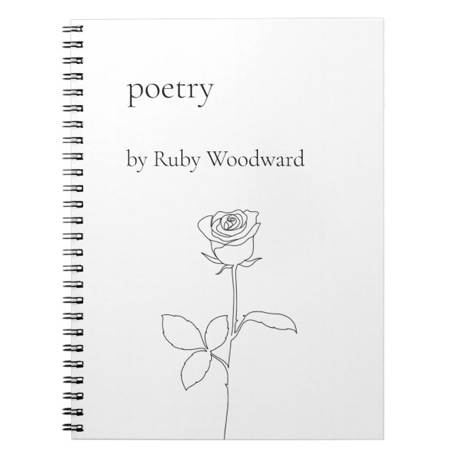 Personalised poetry notebook (Front)