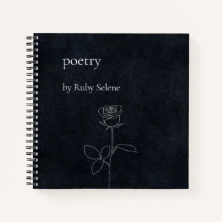 Personalised poetry notebook