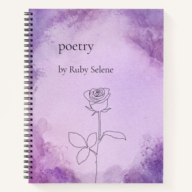 Personalised poetry notebook (Front)