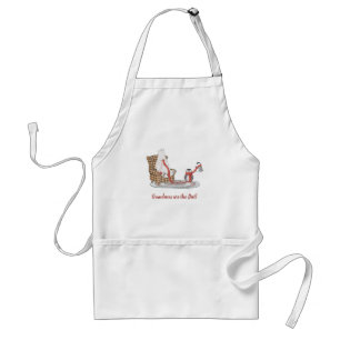 Personalised Polar Bear Penguin Friends Winter     Standard Apron