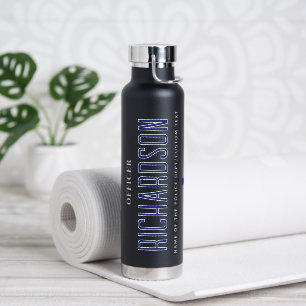Personalised Police Law Enforcement Officer Gifts Water Bottle
