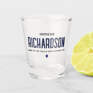 Personalised Police Officer Law Enforcement Gifts Shot Glass