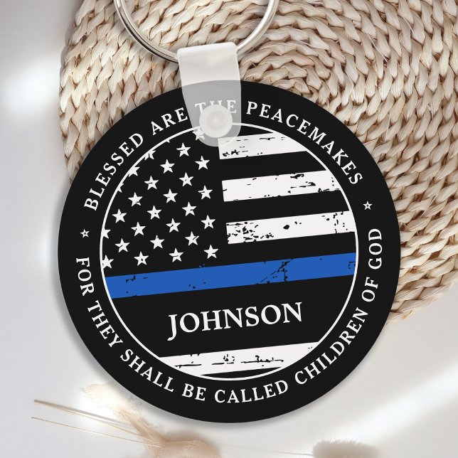 Personalised Police Officer Law Enforcement  Key Ring (Creator Uploaded)