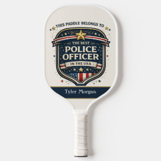 Personalised Police Officer Pickleball Paddle