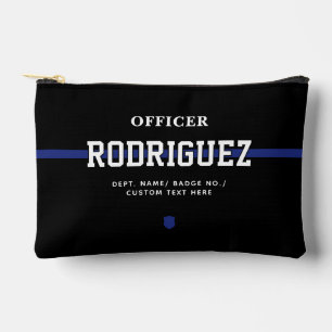 Personalised Police Officer Thin Blue Line Accessory Pouch