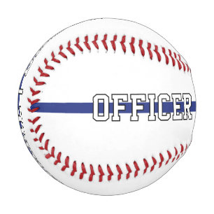 Personalised Police Officer Thin Blue Line Baseball