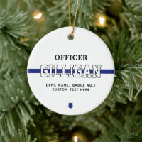Personalised Police Officer Thin Blue Line