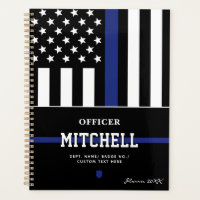 Personalised Police Officer Thin Blue Line