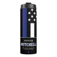 Personalised Police Officer Thin Blue Line