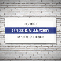 Personalised Police Retirement Celebration
