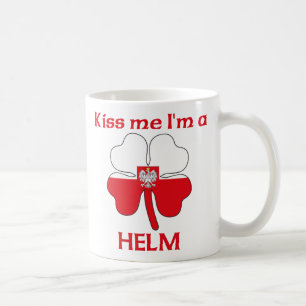 Personalised Polish Kiss Me I'm Helm Coffee Mug