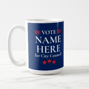 Personalised Political Election Campaign Candidate Coffee Mug