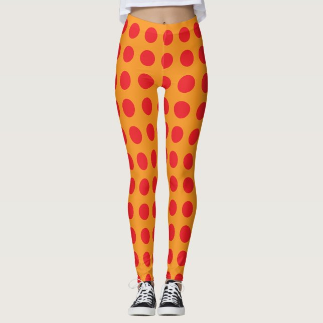 Personalised Polka Dot Leggings (Front)