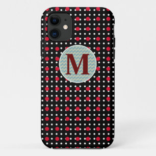 personalised polka dots iPhone 11 case