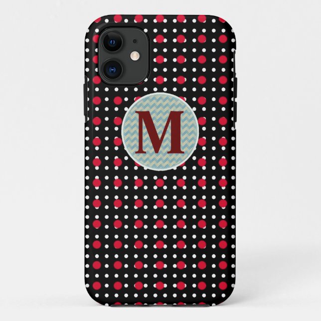 personalised polka dots Case-Mate iPhone case (Back)