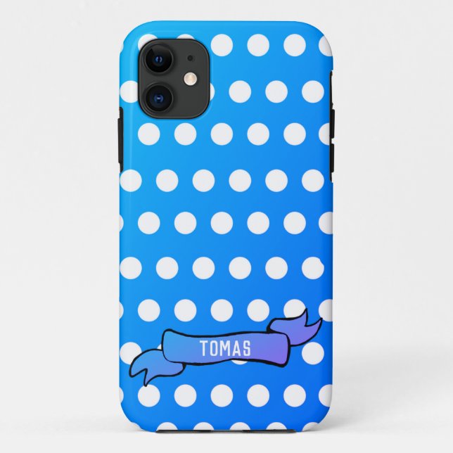 Personalised Polka dots  iPhone SE + iPhone 5/5S Case-Mate iPhone Case (Back)