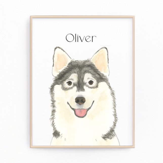 Personalised Pomsky Art Photo Print (Creator Uploaded)
