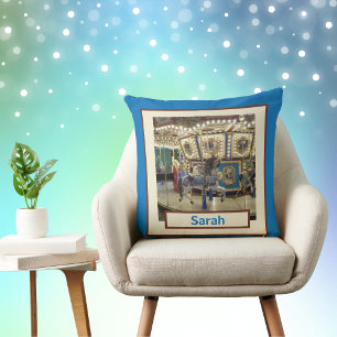 Personalised Pony Carousel with Name Cushion