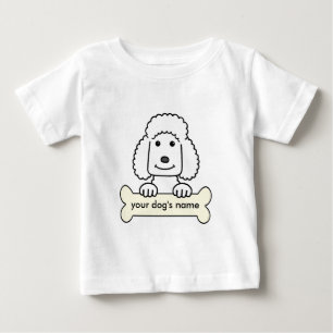 Personalised Poodle Baby T-Shirt