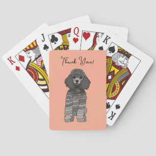 Personalised Poodle Dog Pet Playing Cards