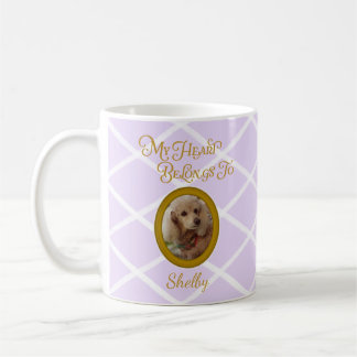 Personalised Poodle Photo | Lavender Poodle Mum Coffee Mug