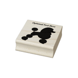 Personalised Poodle Puppy Dog Rubber Stamp