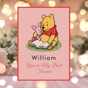 Personalised Pooh Bear Friendship Card
