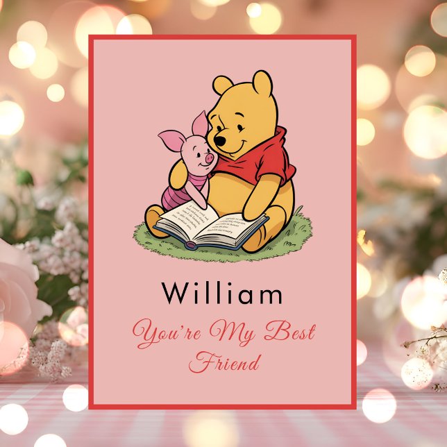 Personalised Pooh Bear Friendship Card (Creator Uploaded)