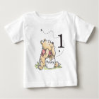 Personalised Pooh Watercolor First Birthday