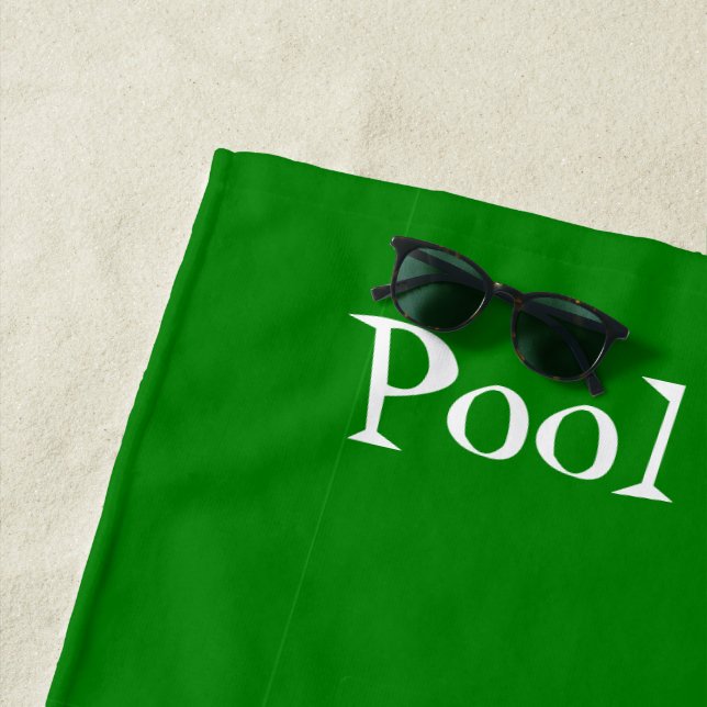 Personalised Pool Design Beach Towel (In Situ)