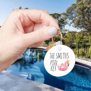 Personalised Pool Key Name  Ring