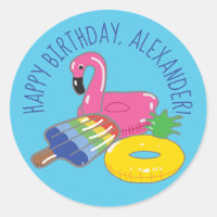 Personalised Pool Party Themed Pool Floats