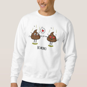 Personalised Poop Emoji Love Couple  Sweatshirt
