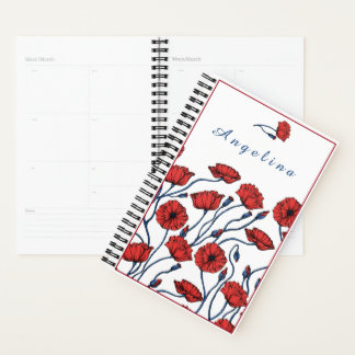 Personalised Poppy Flower Bouquet Planner